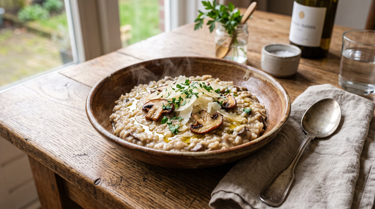 Cremig, herzhaft und 100 % glutenfrei – genießen Sie das klassische italienische Risotto.