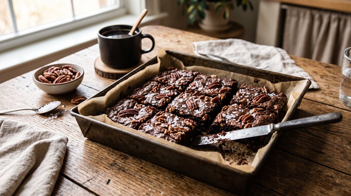 Üppige Schokoladenbrownies, komplett glutenfrei und voller Geschmack.