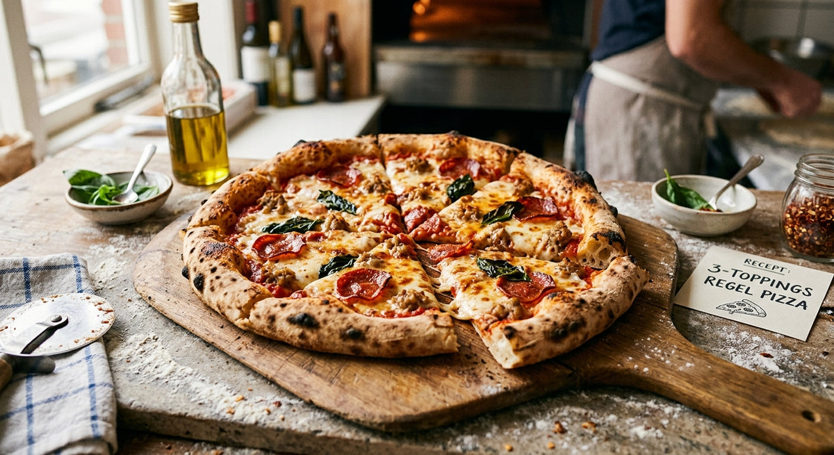 Weniger ist mehr: die beste Pizza machst du mit drei Toppings.
