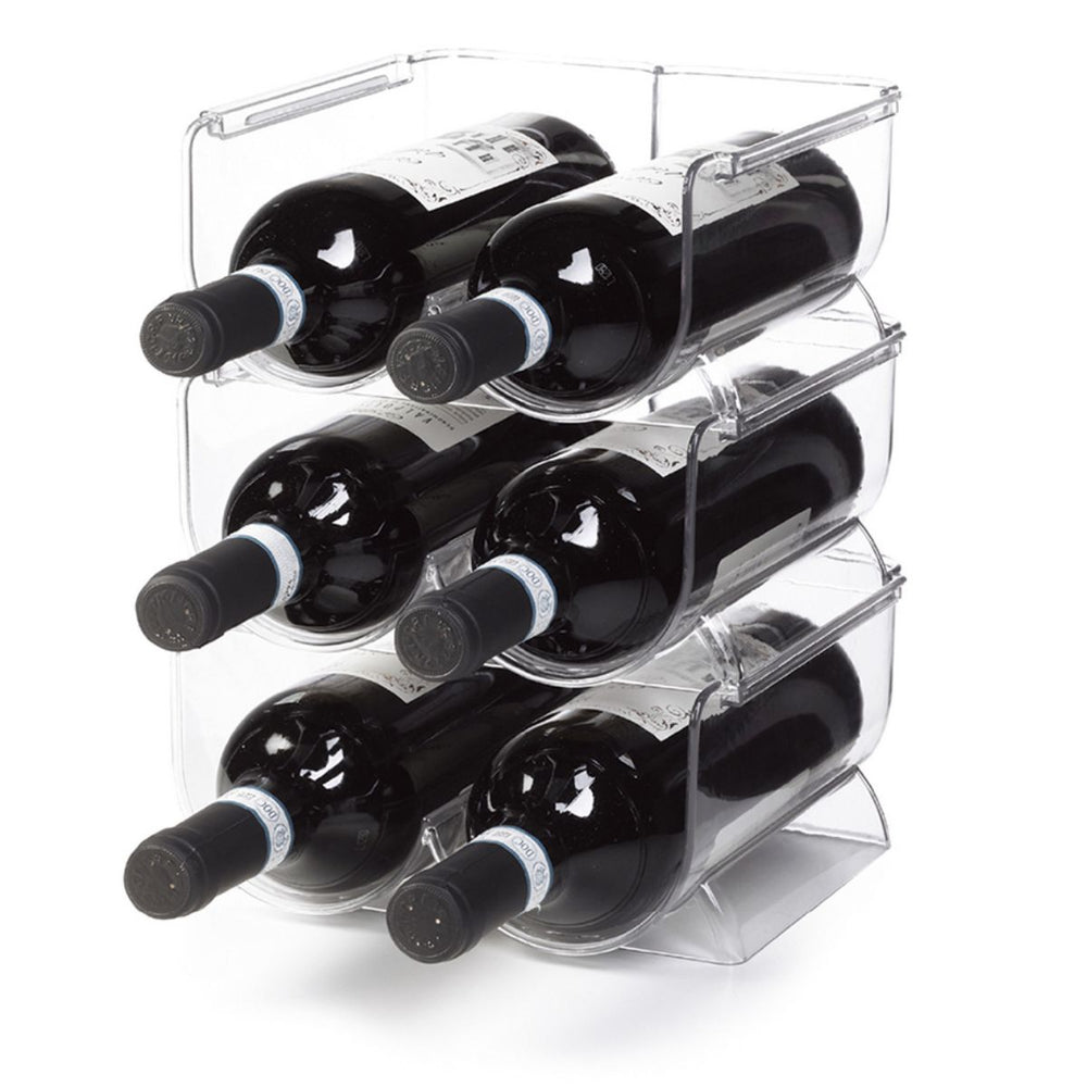Ghidini Weinregal / Flaschenhalter für 2 Flaschen – Kunststoff – Stapelbar – Erweiterbar