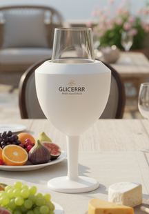 GLICERRR Weinglaskühler- und Halterset + Glas - 2-teilig