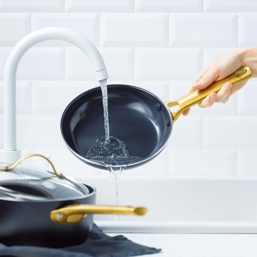 GreenPan Topfset Padova Reserve Schwarz 6-teiliges – Keramik-Antihaftbeschichtung – Kochtopf ø 24 cm, Stielkasserolle ø 18, 20 cm, Bratpfanne ø 20, 28 cm und Sauteuse ø 24 cm