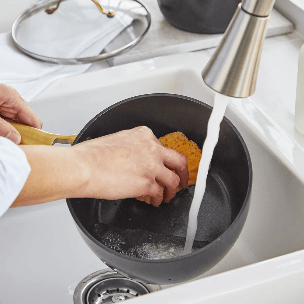 GreenPan Topfset Padova Reserve Schwarz 6-teiliges – Keramik-Antihaftbeschichtung – Kochtopf ø 24 cm, Stielkasserolle ø 18, 20 cm, Bratpfanne ø 20, 28 cm und Sauteuse ø 24 cm