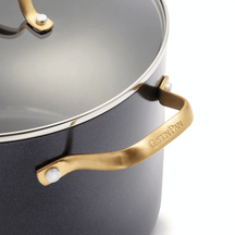 GreenPan Topfset Padova Reserve Schwarz 6-teiliges – Keramik-Antihaftbeschichtung – Kochtopf ø 24 cm, Stielkasserolle ø 18, 20 cm, Bratpfanne ø 20, 28 cm und Sauteuse ø 24 cm