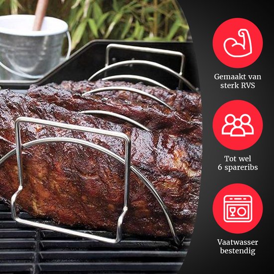 GrillX BBQ Sparerib Halter