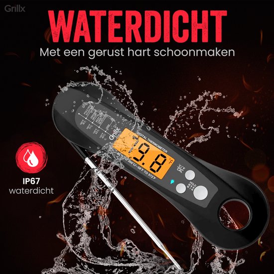 GrillX BBQ Fleischthermometer - BBQ Thermometer