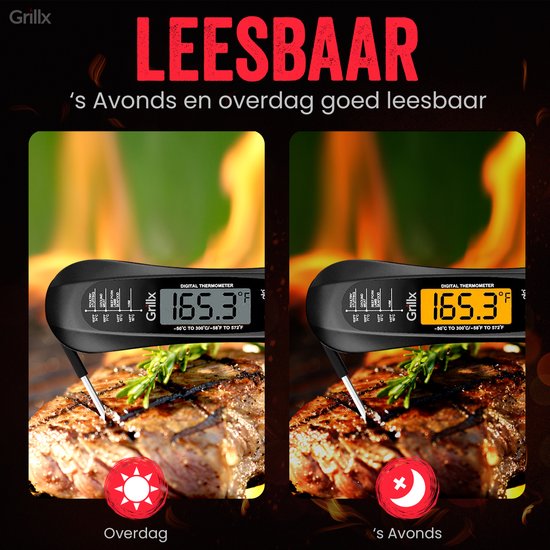 GrillX BBQ Fleischthermometer - BBQ Thermometer