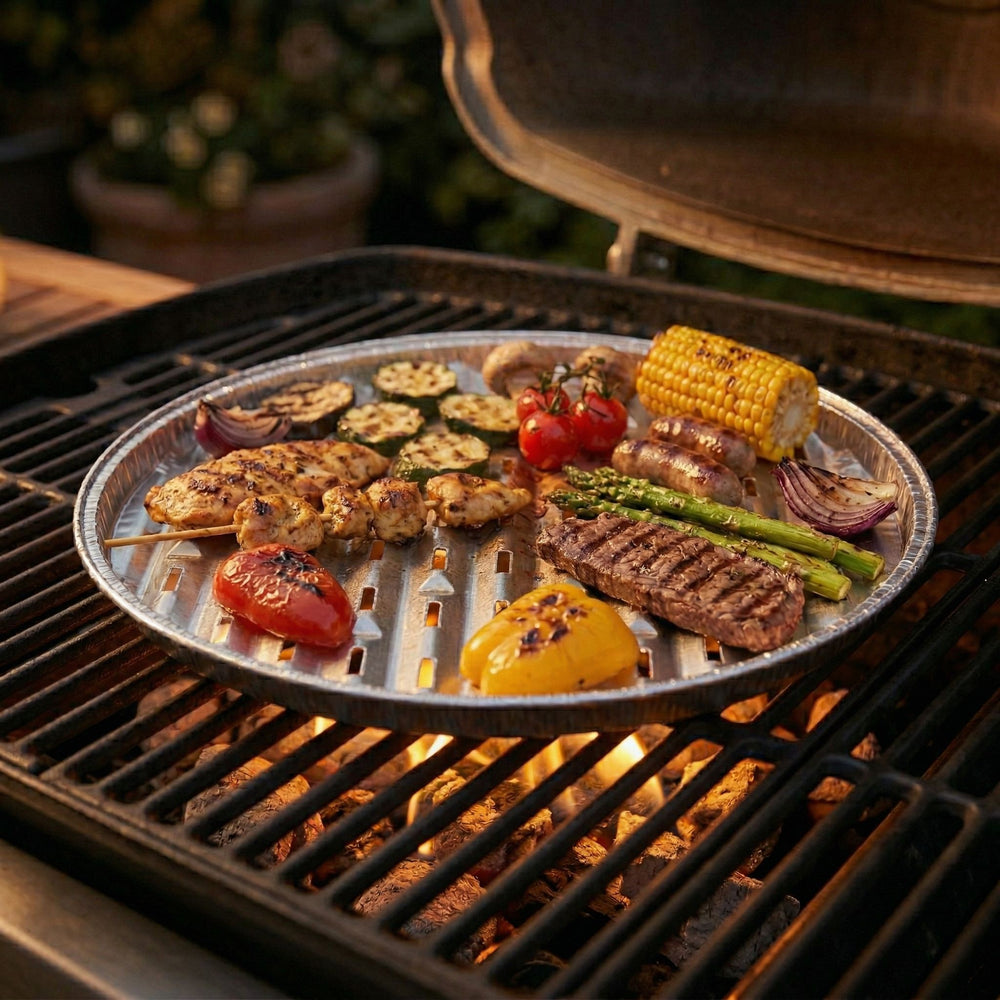 Cookinglife Grill BBQ Grillschale / BBQ Grillblech ø 34 cm - 15 Stück