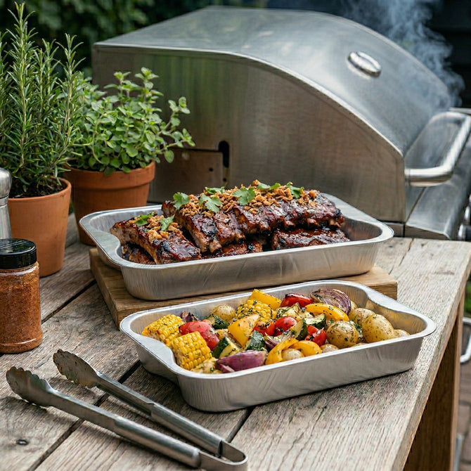 Grill-Aluminiumschalen