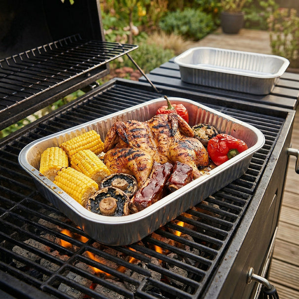 Cookinglife Grill-Aluminiumbleche / Grillroste – 22 x 15 cm – 15 Stück
