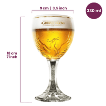 Grimbergen Biergläser mit Fuß 330 ml - 6 Stück