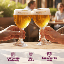 Grimbergen Biergläser mit Fuß 250 ml - 6 Stück