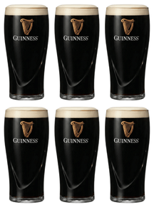 Guinness Biergläser Pint 500 ml - 6 Stück