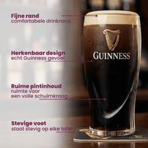 Guinness Biergläser Pint 500 ml - 2 Stück