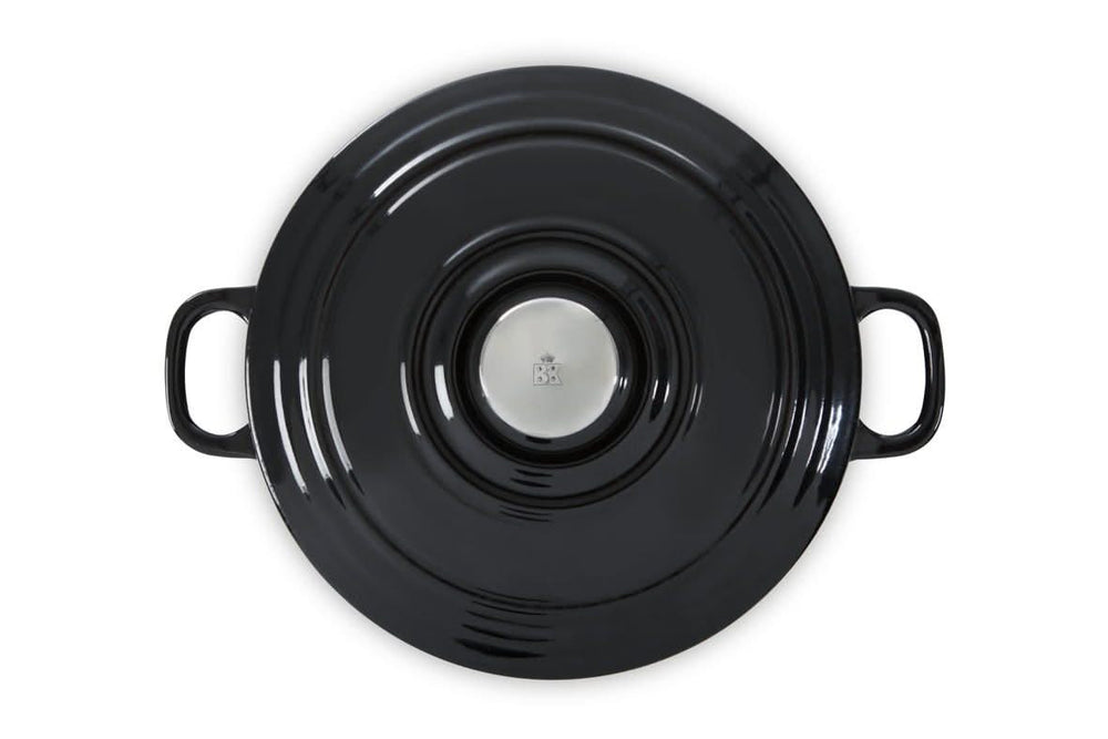 BK Bräter Bourgogne Jet Black Gusseisen ø 28 cm / 6.7 Liter - emaillierte Antihaftbeschichtung
