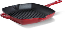 BK Grillpfanne Bourgogne Chili Red Gusseisen 26 x 26 cm - emaillierte Antihaftbeschichtung