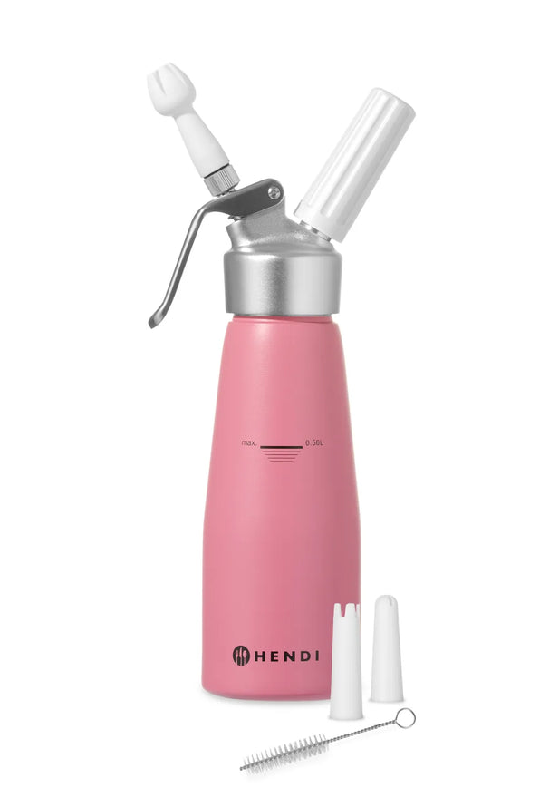Hendi Sahnespender Pastellrosa - 500 ml