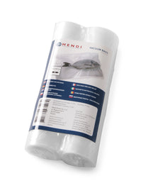 Hendi Vakuumbeutel mit Prägesiegel auf Rolle – Sous Vide Beutel – 20 x 600 cm – Passend für FoodSaver Vakuumiergeräte – 2er-Pack