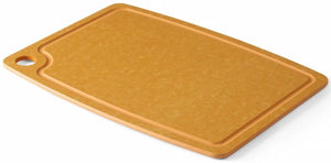 Hendi Schneidebrett, rutschfest, spülmaschinenfest, braune Holzfaser, 37 x 27,5 cm