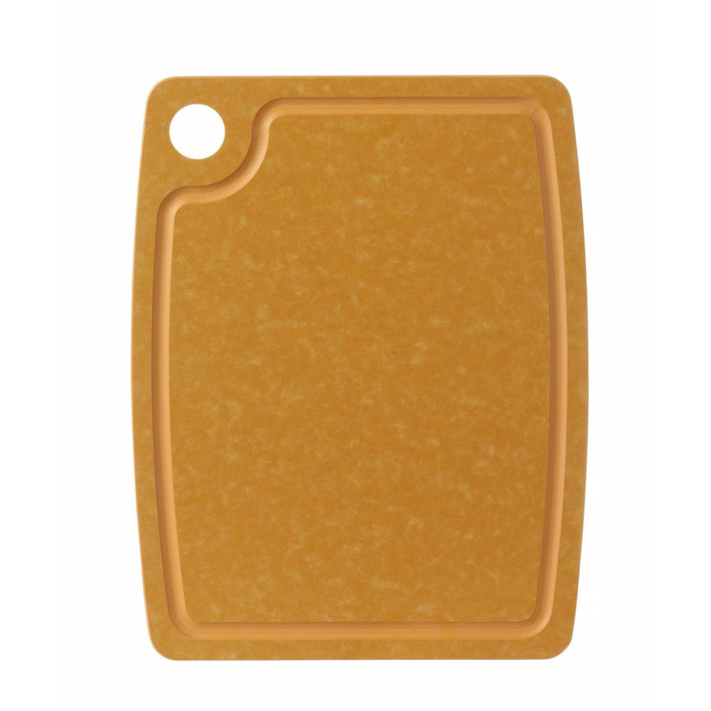 Hendi Schneidebrett rutschfest - Spülmaschinenfest - Braune Holzfaser - 30 x 23,5 cm