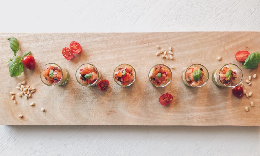 Eine elegante italienische Dreilagen-Amuse für die Festtage