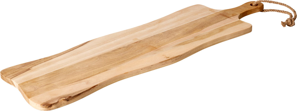 Cookinglife Servierbrett / Tapasbrett - Teak - 69 x 20 cm - Holzbrett für Häppchen und Gerichte