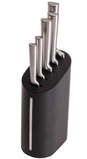Blackwell Messerblock - Kochmesser, Brotmesser, Fleischmesser, Officemesser & Schälmesser 6-teilig