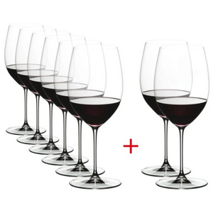 Riedel Rotweingläser Veritas - Cabernet / Merlot - 625 ml - Zahle 6, bekomme 8