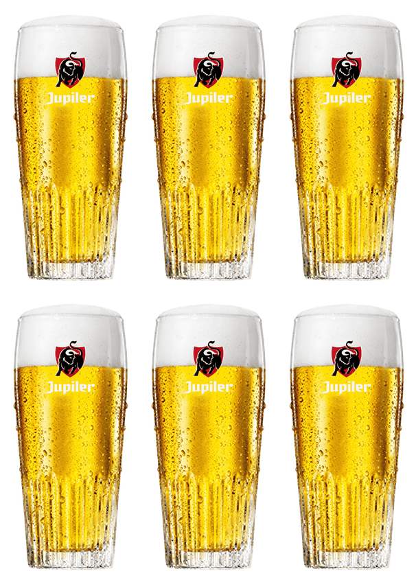 Jupiler Biergläser 330 ml - 6 Stück