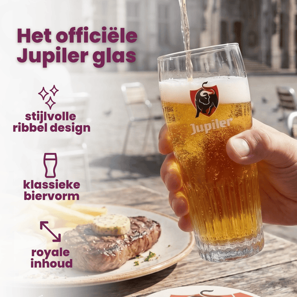 Jupiler Biergläser 330 ml - 6 Stück