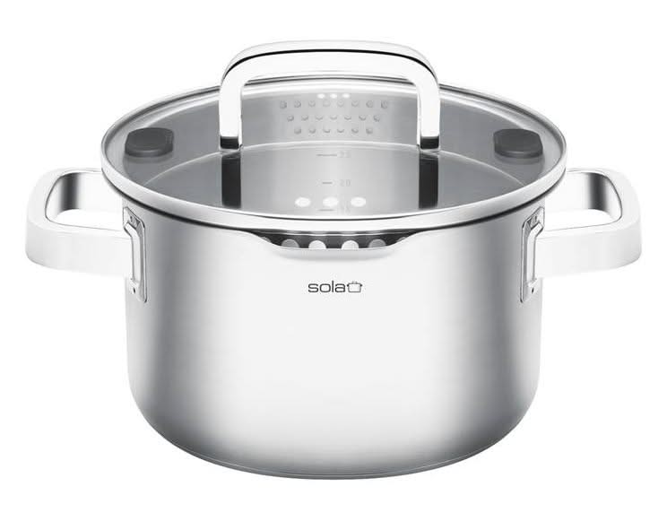 Sola Kochtopf mit Deckel Juvia - ø 24 cm / 5.5 Liter - geeignet für alle Wärmequellen
