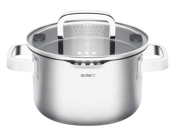 Sola Kochtopf mit Deckel Juvia - ø 24 cm / 5.5 Liter - geeignet für alle Wärmequellen
