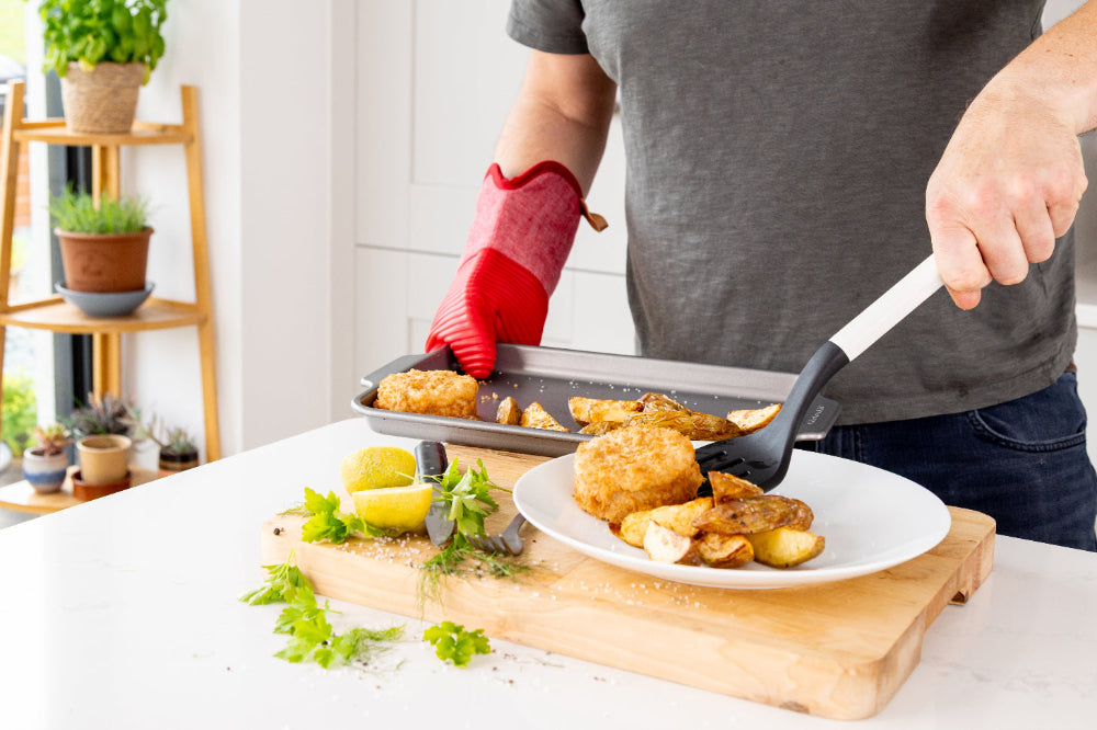 KitchenAid Pfannenwender Classic Porzellanweiß Kunststoff 34 cm - Pfannen-Spatel