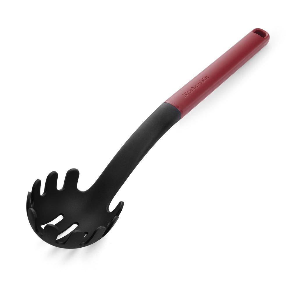 KitchenAid Spaghettilöffel Classic Kaiserrot Kunststoff 34cm - Pastaheber