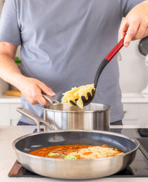 KitchenAid Spaghettilöffel Classic Kaiserrot Kunststoff 34cm - Pastaheber