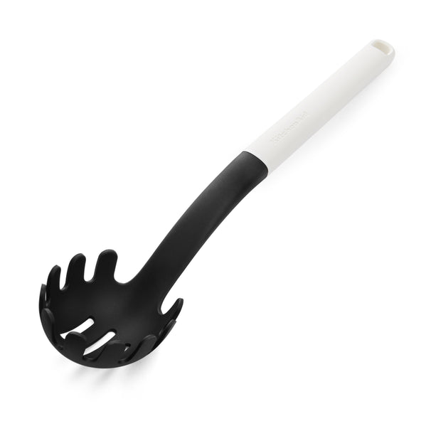 KitchenAid Spaghettilöffel Classic Porzellanweiß 34cm - Pastaheber