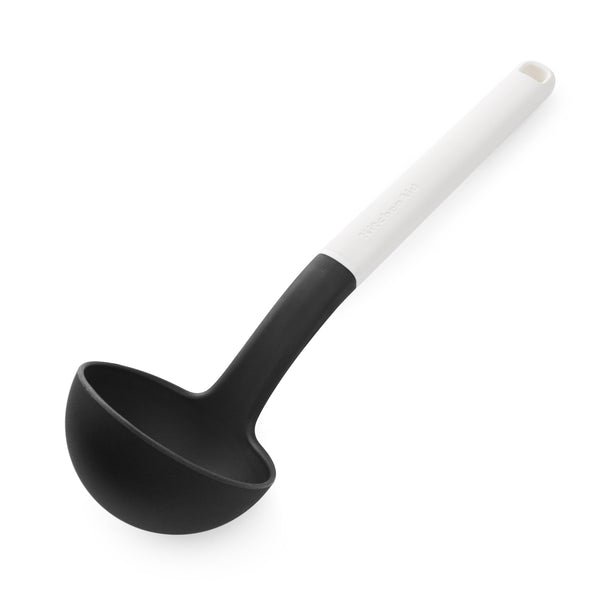 KitchenAid Suppenkelle Classic Porzellanweiß Plastik 30cm - Schöpflöffel