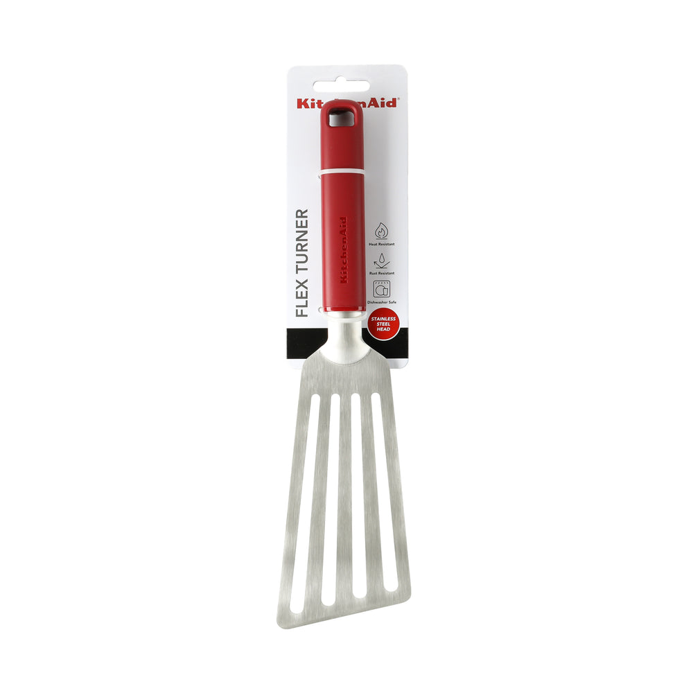 KitchenAid Pfannenwender Classic Kaiserrot Edelstahl 31,5 cm -Spülmaschinenfest