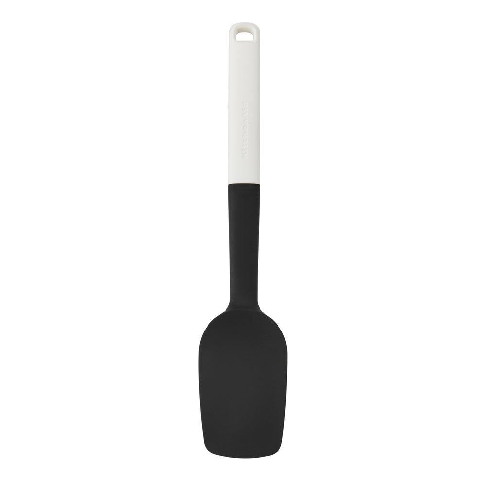 KitchenAid Rührlöffel Classic Porzellanweiß Kunststoff Silikon 30 cm-Rührlöffel