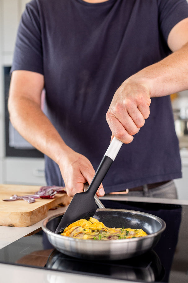 KitchenAid Teigschaber Classic Porzellanweiß Silikon 30 cm - Spatel Schaber