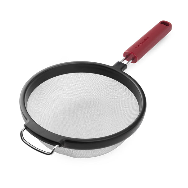 KitchenAid Sieb Classic Kaiserrot Kunststoff Edelstahl ø17cm - Mehlsieb