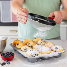 KitchenAid Sieb Classic Kaiserrot Kunststoff Edelstahl ø17cm - Mehlsieb