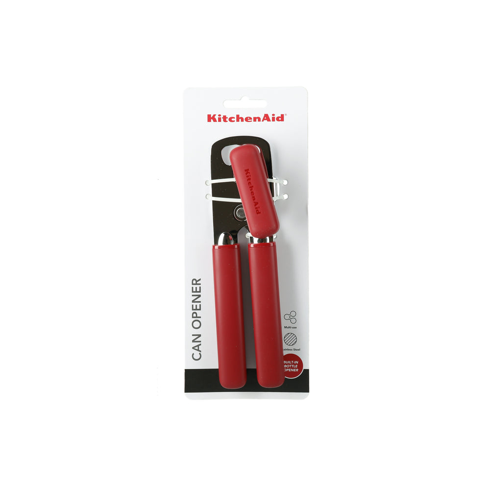 KitchenAid Dosenöffner Classic Kaiserrot Edelstahl 20cm - Flaschenöffner
