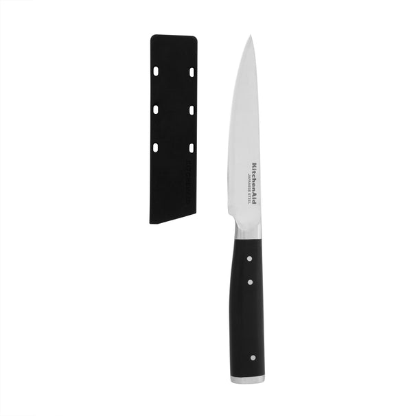 KitchenAid Officemesser Gourmet Edelstahl Schwarz/Silber 12 cm - Schälmesser