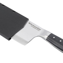 KitchenAid Hackmesser Gourmet Edelstahl 15 cm Schwarz/Silber - Spülmaschinenfest