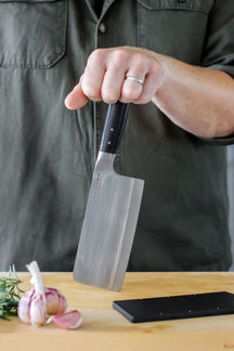 KitchenAid Hackmesser Gourmet Edelstahl 15 cm Schwarz/Silber - Spülmaschinenfest