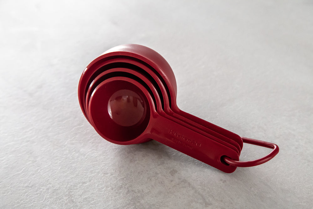 KitchenAid Maßlöffel-Set Core Kaiserrot Kunststoff 4-teilig - 237/118/79/59 ml