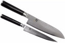 Kai Shun Classic Messerset – 32 Lagen Damaszenerstahl – (Universalmesser + Santokumesser) 2-teilig – DMS-230