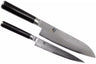 Kai Shun Classic Messerset – 32 Lagen Damaszenerstahl – (Universalmesser + Santokumesser) 2-teilig – DMS-230