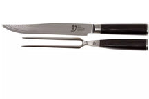 Kai Shun Classic Tranchierset - 32-lagiger Damaststahl - (Tranchiermesser + Tranchiergabel) - 2-teilig - DMS-200